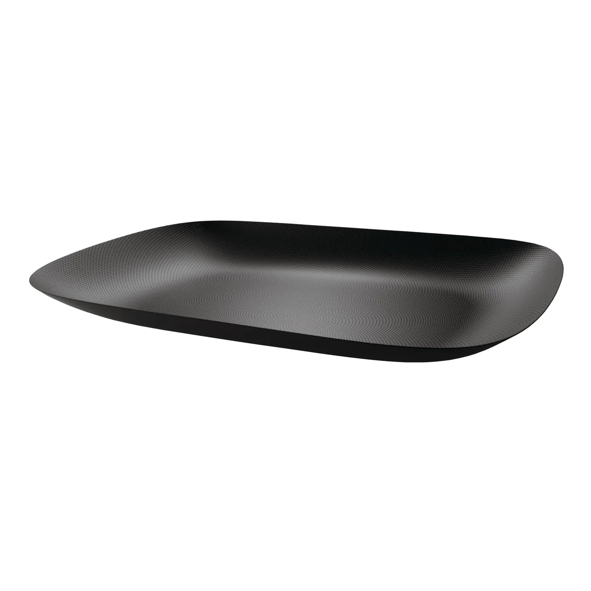 Tablett Moiré - Schwarz - Epoxidbeschichteter Stahl - Designer Marcel Wanders de Alessi – photo du produit
