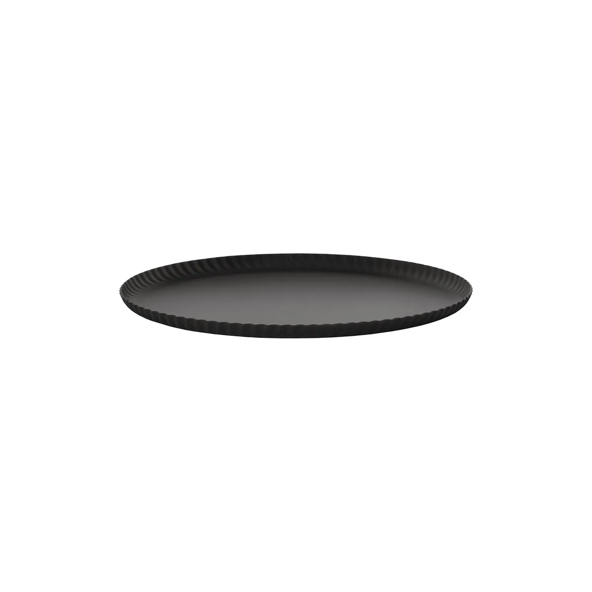 Tablett Pleats - Schwarz - Stahl - Designer Jin Kuramoto van Alessi – productfoto