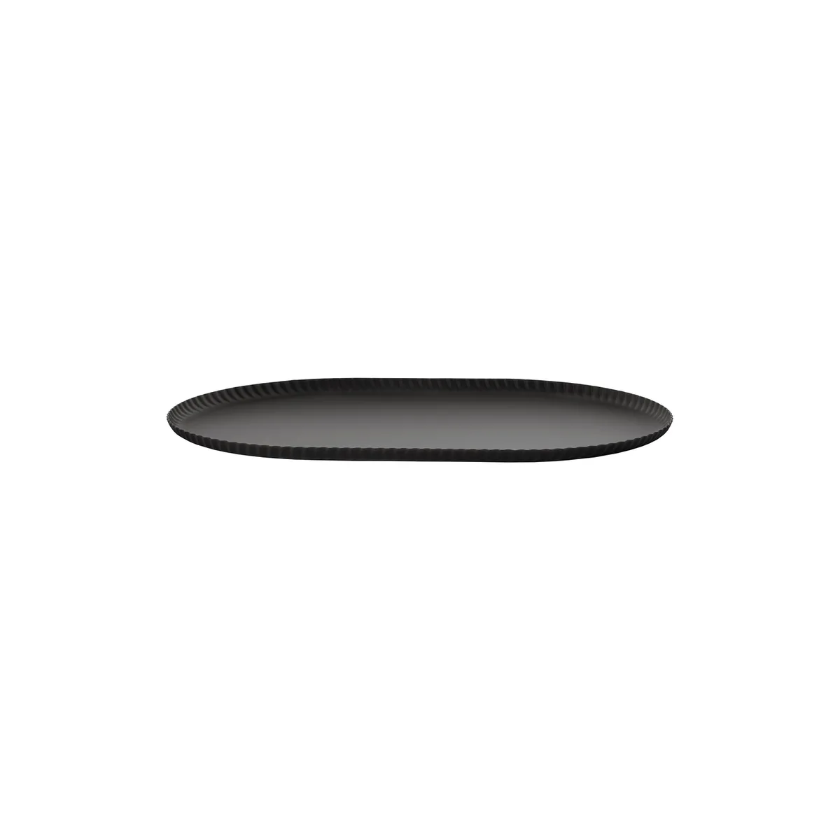 Tablett Pleats - Schwarz - Stahl - Designer Jin Kuramoto by Alessi – product photo