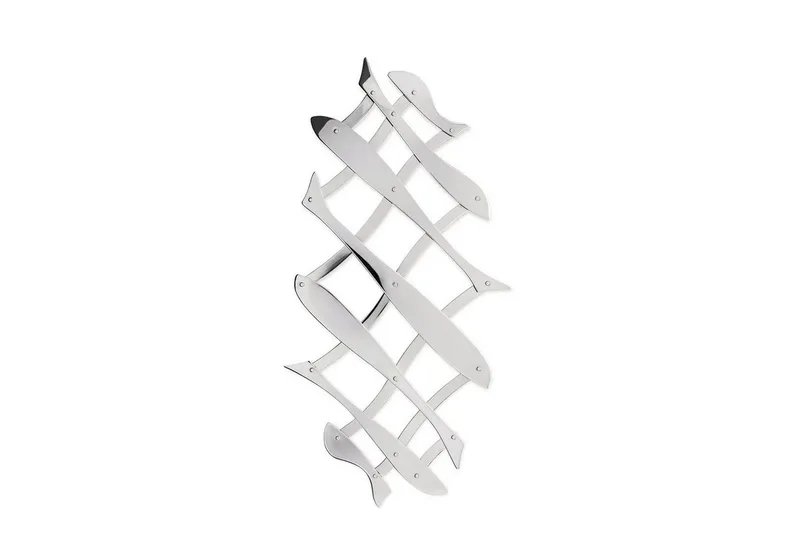 Topfuntersetzer Pescher, verstellbar by Alessi in Silberfarben – product photo