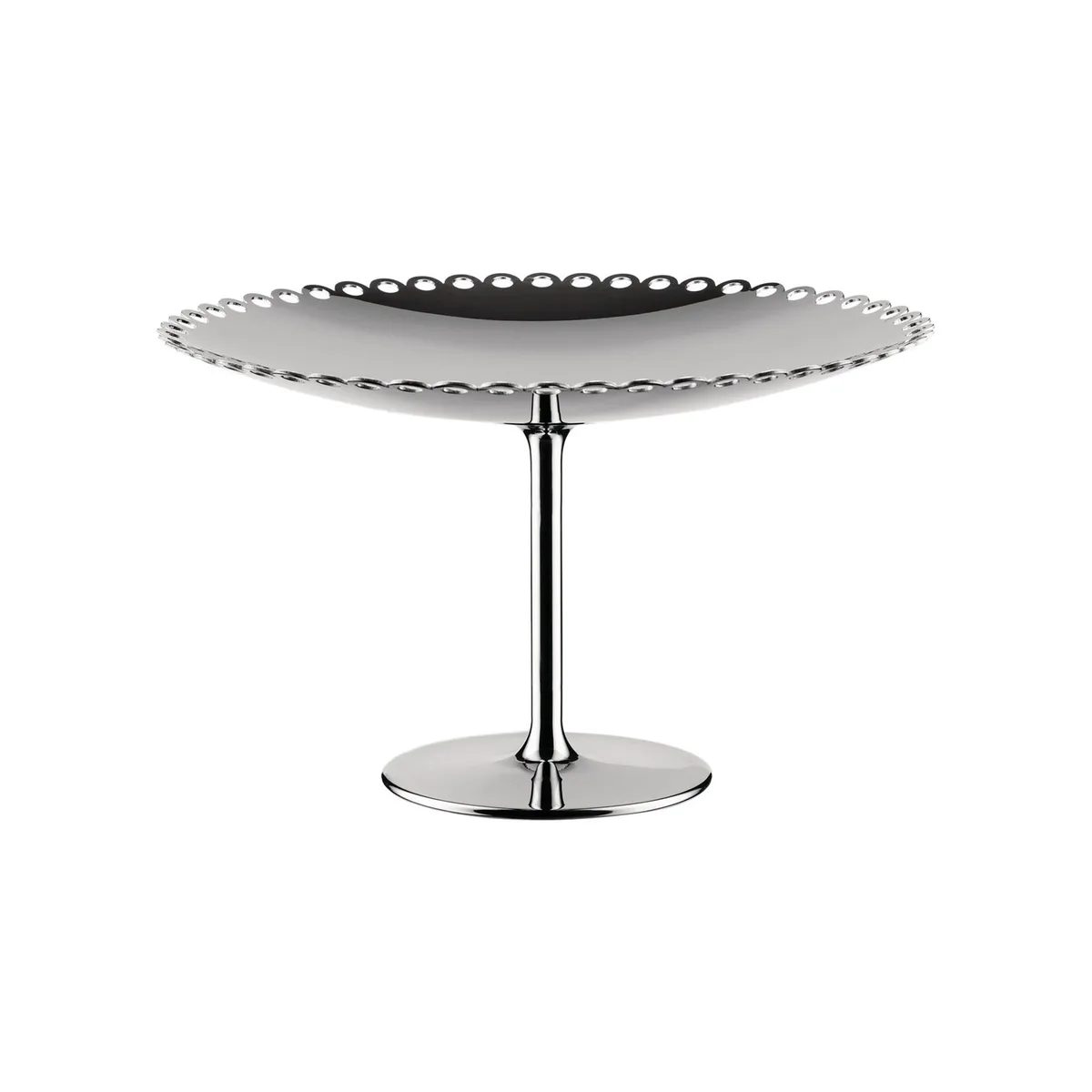 Tortenplatte Tornitore matto - Metall - polierter rostfreier Stahl - Designer Nika Zupanc från Alessi – produktbild