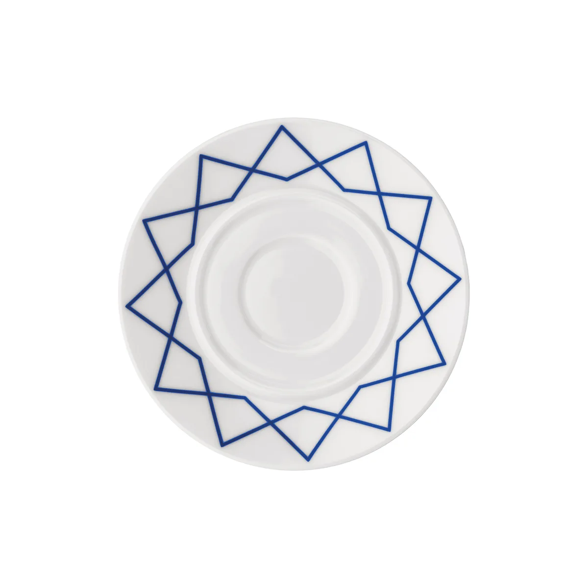 Untertasse La Bella Tavola - Blau - Feines Porzellan - Designer Ettore Sottsass de Alessi – photo du produit