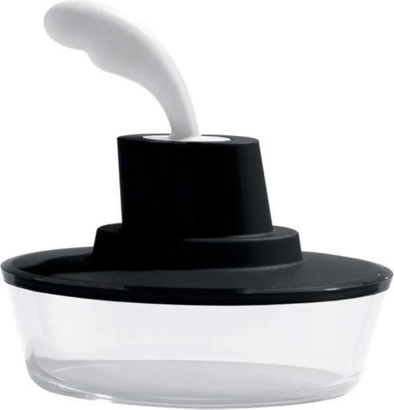 Vershoudbakjes Ship Shape - Plastic by Alessi in Zwart – product photo