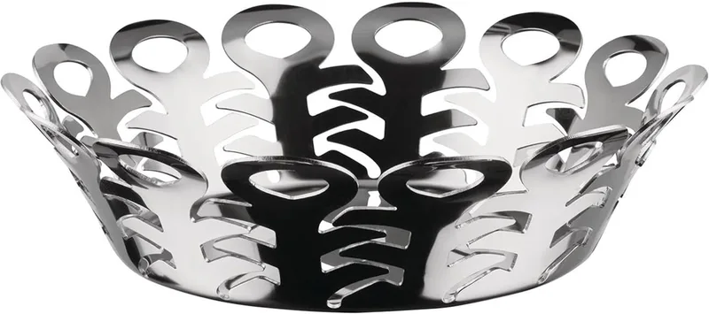 Vimini Openwork Mandje - RVS 21 cm by Alessi in Silver – product photo