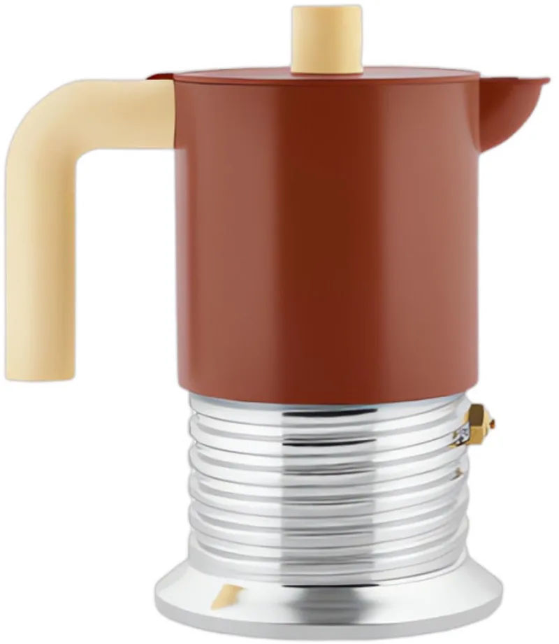 Vite Percolator - 6 kops - Inductie by Alessi in Bruin – product photo