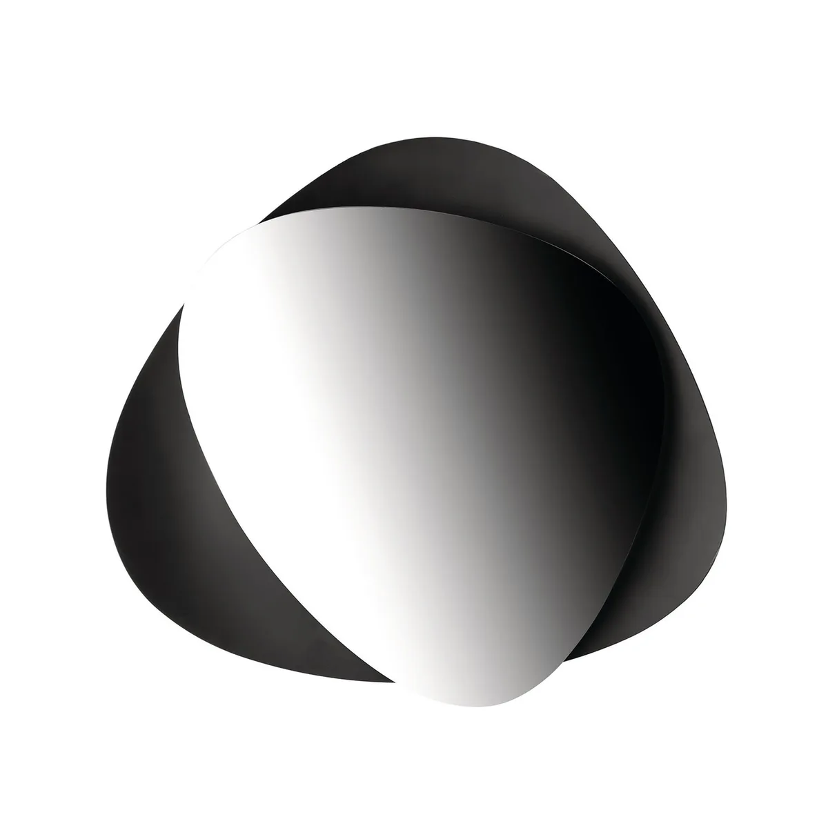 Wandspiegel Colombina - Schwarz - Stahl - Designer Doriana & Massimiliano Fuksas von Alessi – Produktfoto