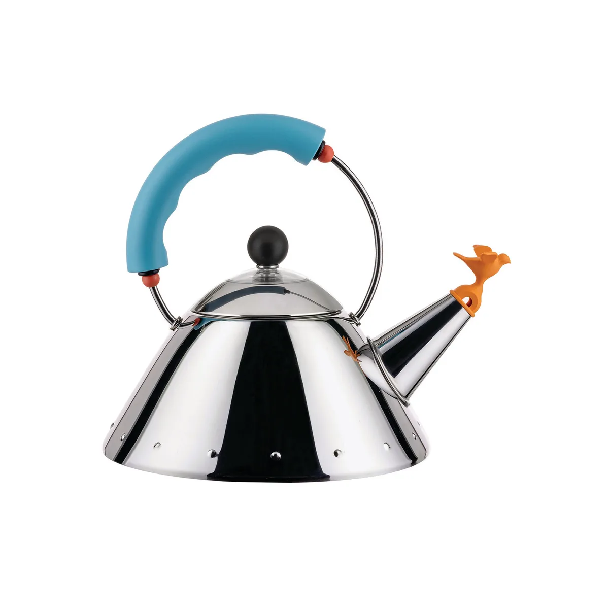 Wasserkessel Oisillon - Blau - thermoplastisches Harz - Designer Michael Graves de Alessi – photo du produit