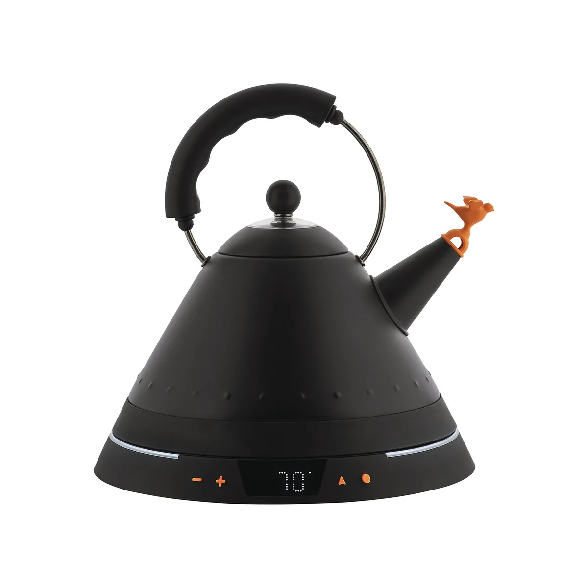 Wasserkocher Oisillon - Schwarz - Farbig beschichteter Edelstahl - Designer Michael Graves de Alessi – photo du produit