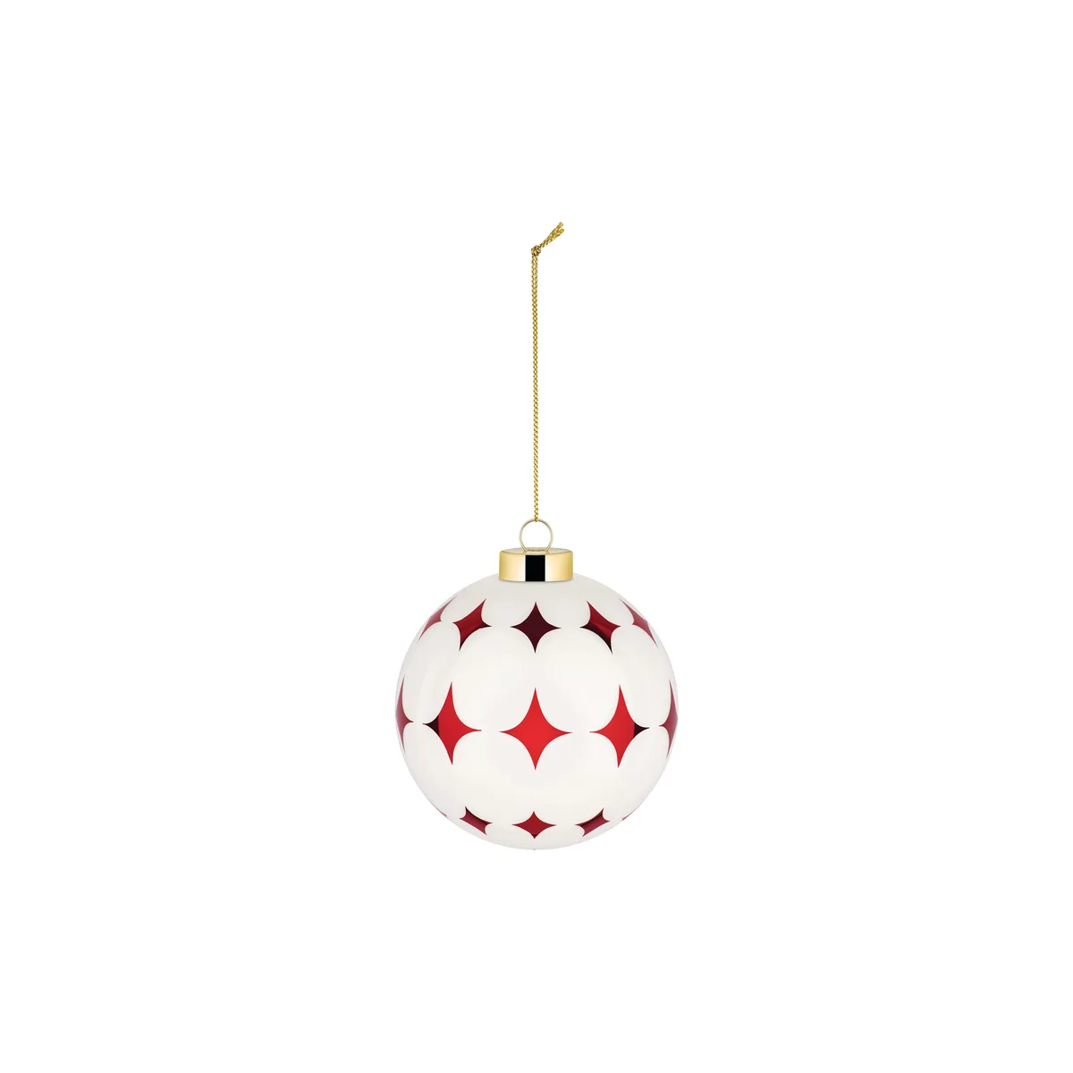 Weihnachtskugel Delight - Rot - geblasenes Glas - Designer Nika Zupanc de Alessi – photo du produit