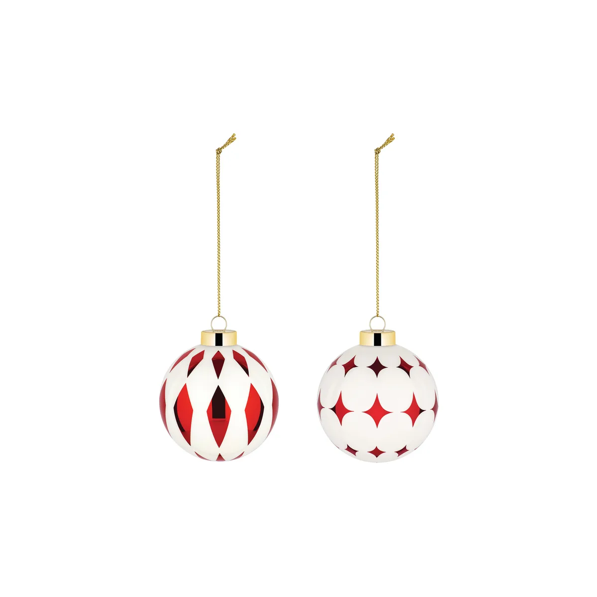 Weihnachtskugel Delight - Rot - geblasenes Glas - Designer Nika Zupanc de Alessi – photo du produit
