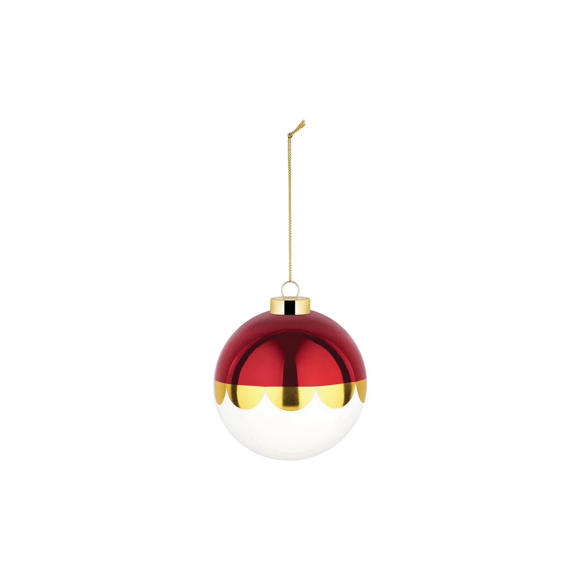 Weihnachtskugel Delight - Rot - geblasenes Glas - Designer Nika Zupanc de Alessi – photo du produit
