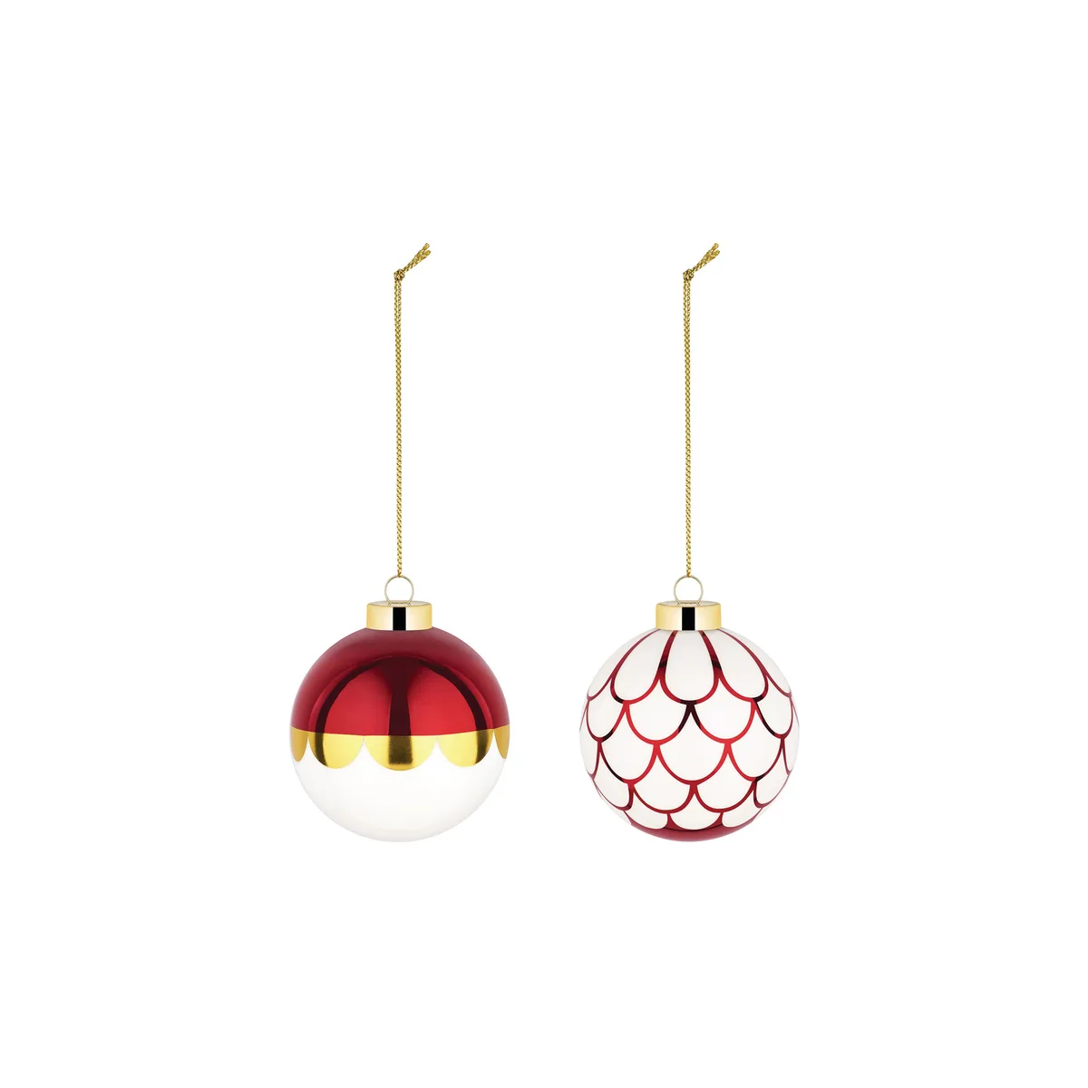 Weihnachtskugel Delight - Rot - geblasenes Glas - Designer Nika Zupanc de Alessi – photo du produit