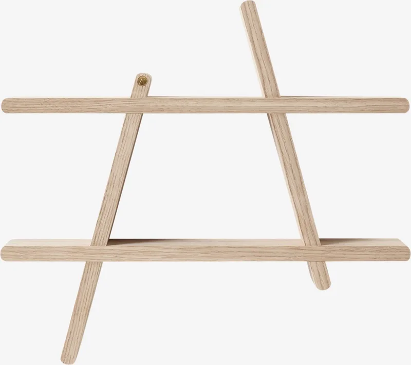 A-SHELF Medium Eiken wandplank, boekenplank - 52x9xh46 van Andersen Furniture in Naturel eiken – productfoto