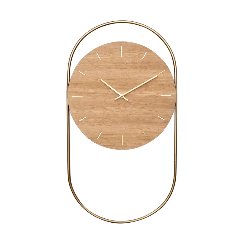 A-Wall Wanduhr 41x76 cm Oak-brass by Andersen Furniture – product photo