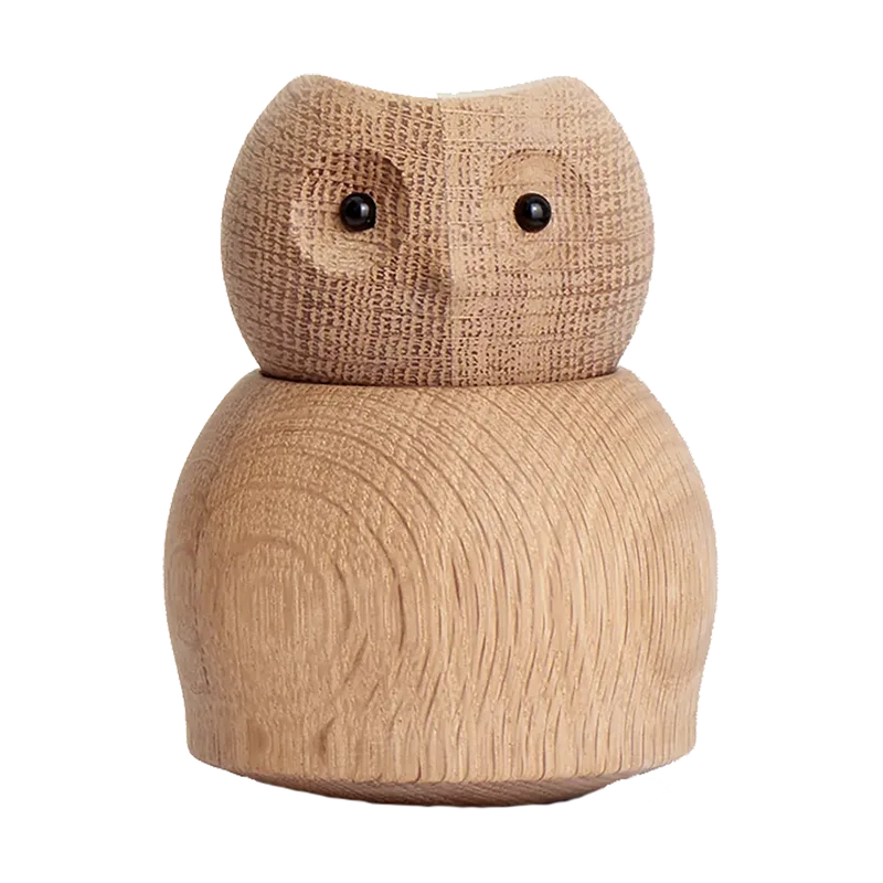 Andersen Owl Holzfigur Small Oak van Andersen Furniture – productfoto