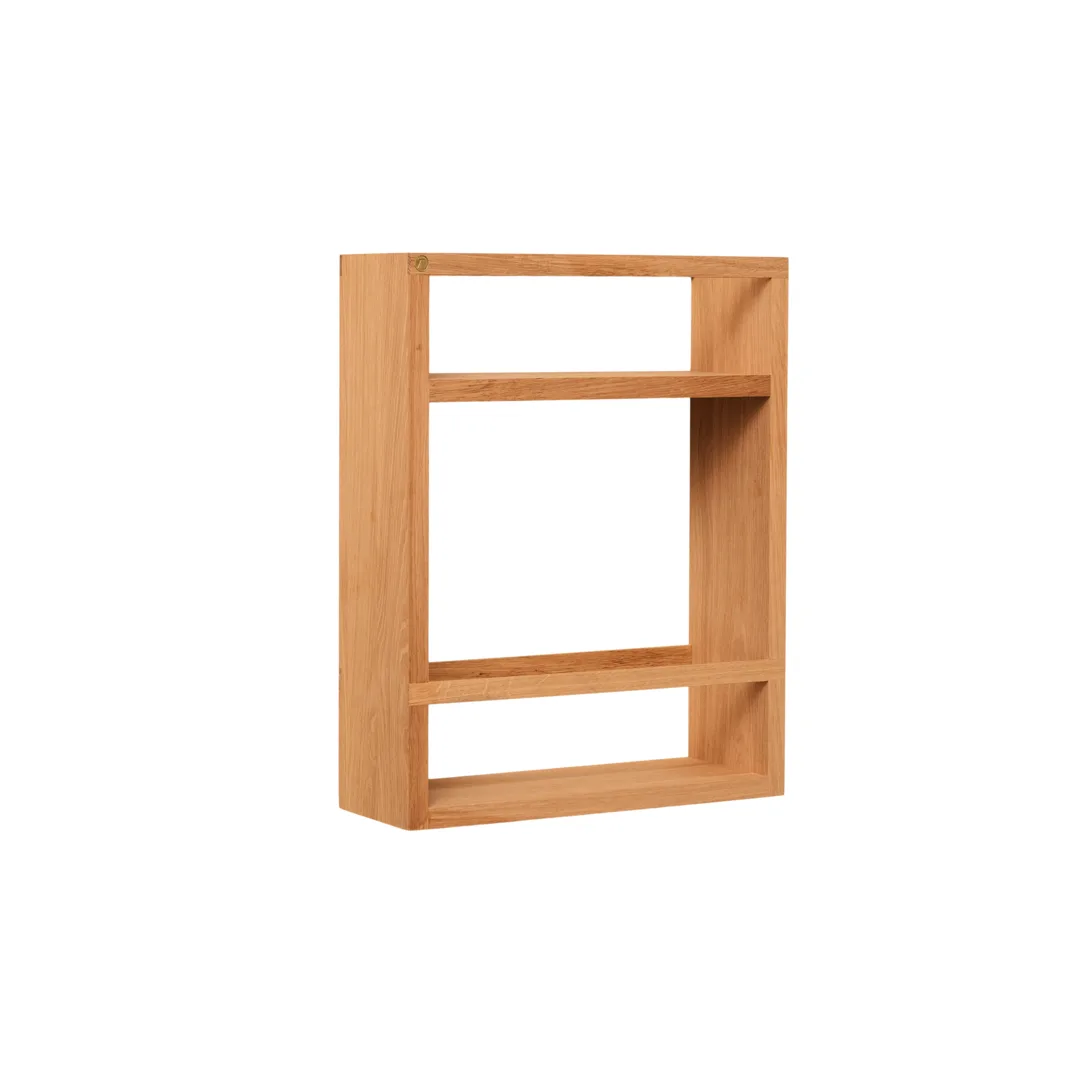 Cube Hylde - Natur, L36xD12xH45 cm - 100% Massiv Eg - Natur Olie fra Andersen Furniture – produktbillede