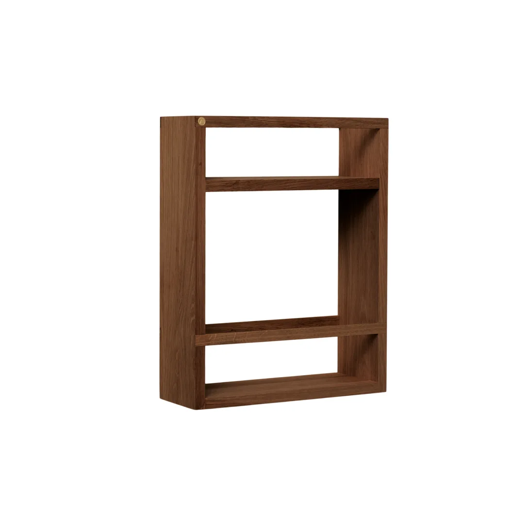 Cube Hylde - Røget eg, L36xD12xH45 cm - Røget Olie de Andersen Furniture – photo du produit