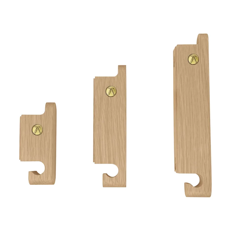 Multi Hooks Haken 3-er Set Oak by Andersen Furniture – product photo