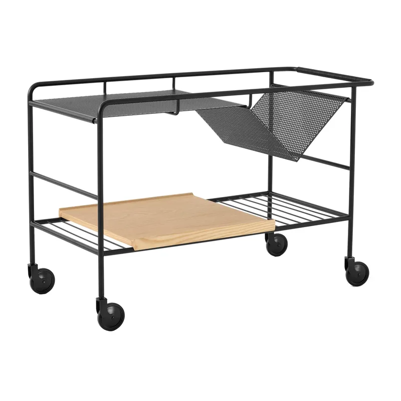 Alima Aufbewahrungswagen lackierte Eiche Black & Eiche lackiert by &Tradition – product photo