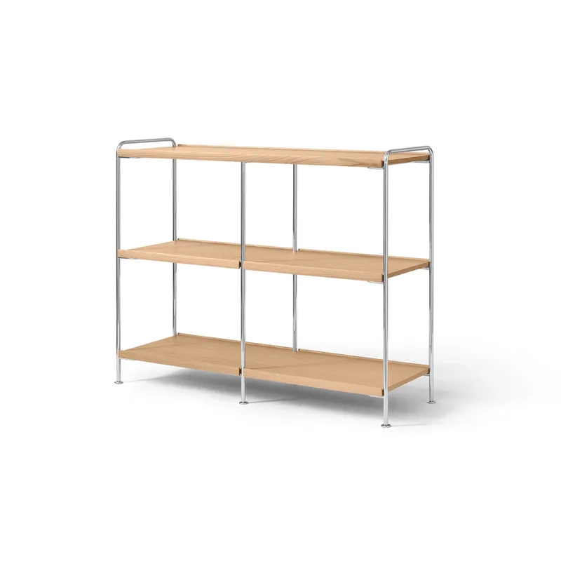 Alima NDS5 Regal Lackierte Eiche-Chrome, 123x95x38 cm van &Tradition – productfoto