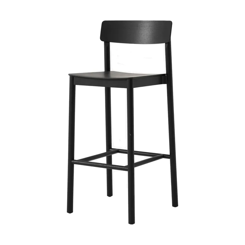 Betty TK16 Bar Chair Barstuhl 75 cm Schwarz lackierte esche de &Tradition – photo du produit