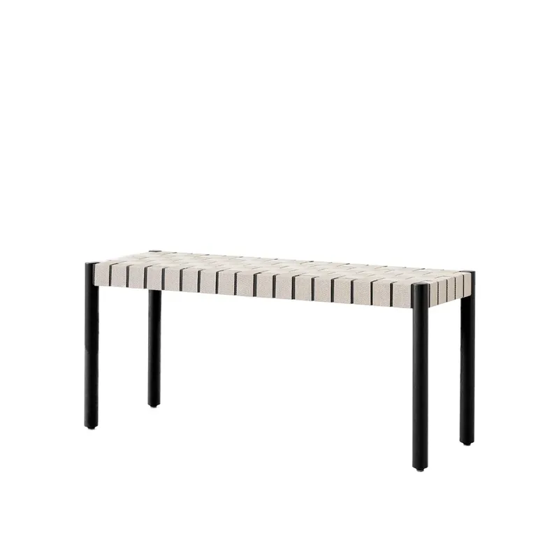 Betty TK4 Bank Black, Leinenbandsitz natürlich geflochten de &Tradition – photo du produit