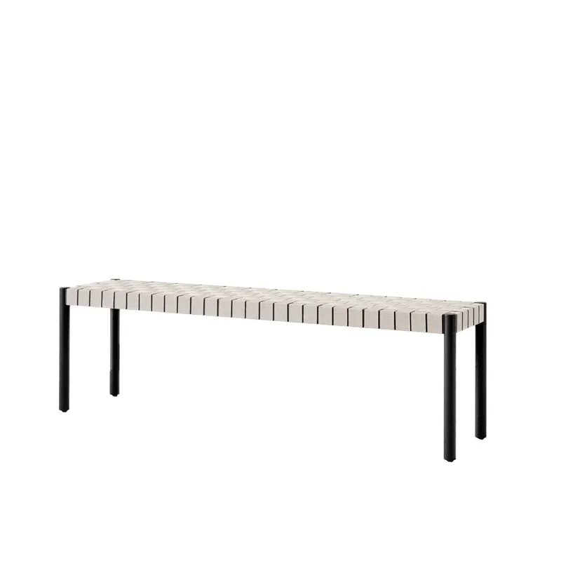 Betty TK5 Bank Black, leinenbandsitz natürlich geflochten de &Tradition – photo du produit