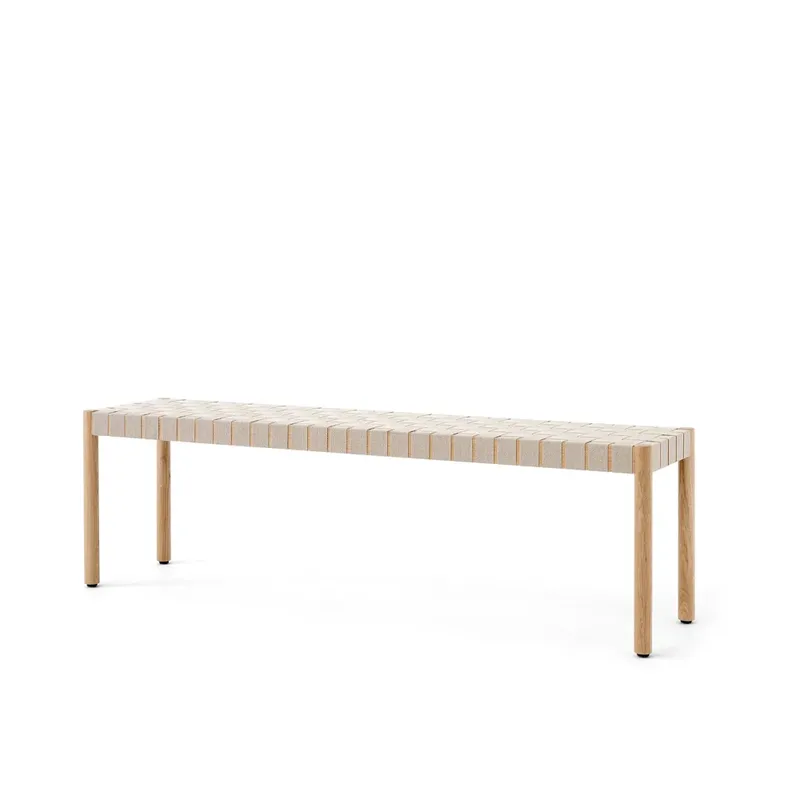 Betty TK5 Bank Oak, Leinenbandsitz natürlich geflochten de &Tradition – photo du produit