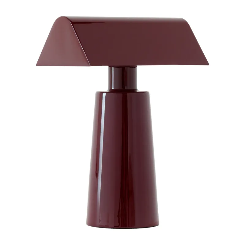 Caret MF1 portable Tischleuchte Dark burgundy fra &Tradition – produktbillede