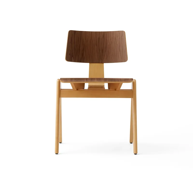 Daystak RD1 Seitenstuhl Beech-Walnut von &Tradition – Produktfoto