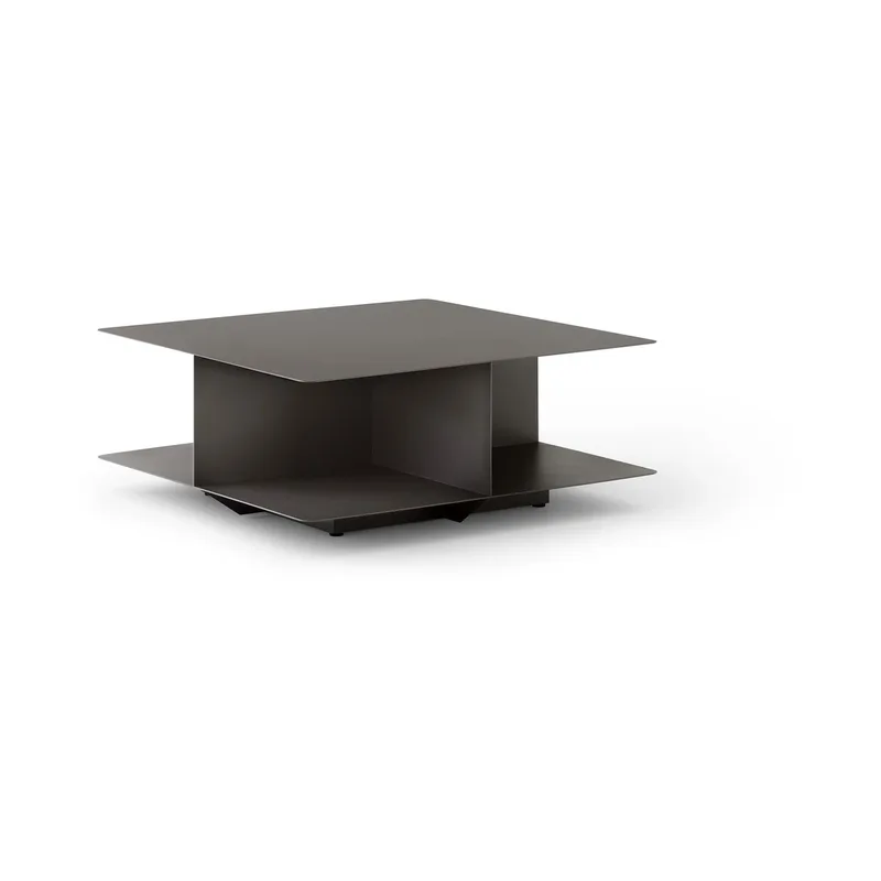 Develius EV3 Couchtisch Steel stone grey, Ø89x40 cm by &Tradition – product photo