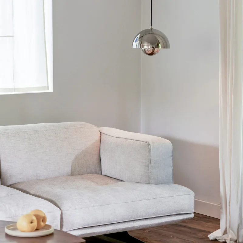Flowerpot VP1 hanglamp chroom - &Tradition - Woonkamer - Designer - Metaal - 1 lamp von &Tradition – Produktfoto