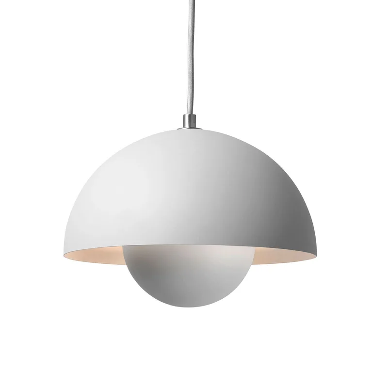 Flowerpot VP1 hanglamp lichtgrijs - &Tradition - Woonkamer - Designer - Metaal - 1 lamp von &Tradition – Produktfoto