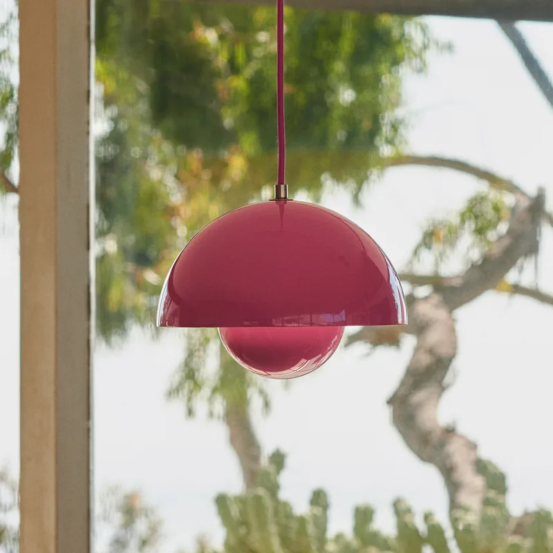 Flowerpot VP1 hanglamp roze - &Tradition - Woonkamer - Designer - Metaal - 1 lamp von &Tradition – Produktfoto