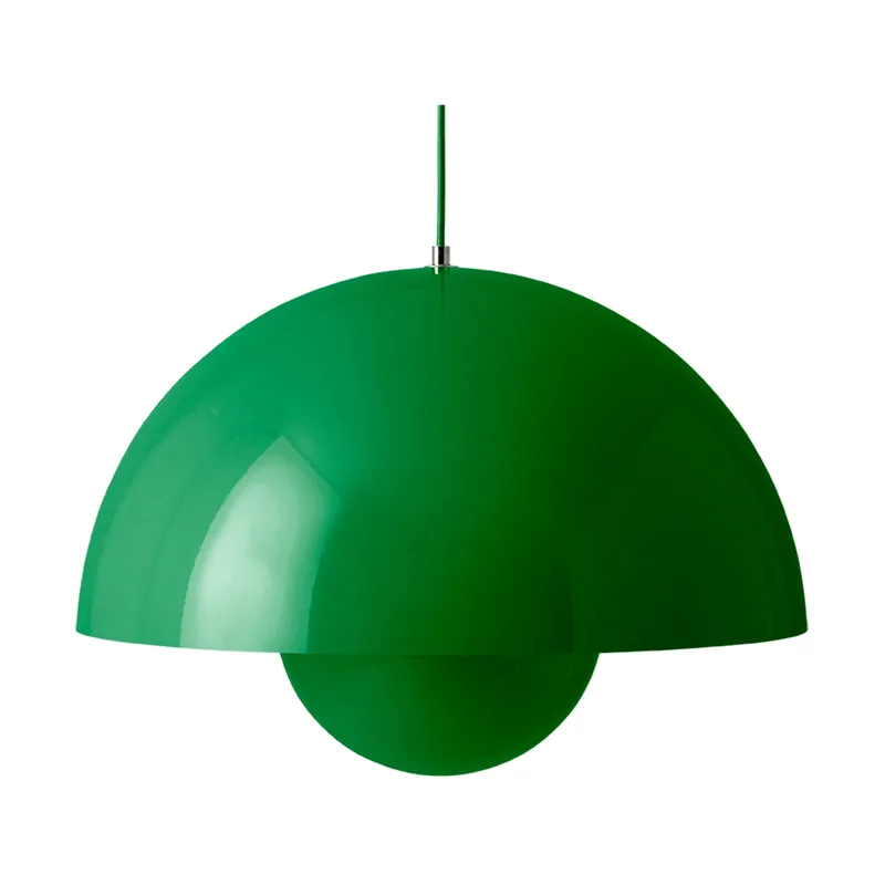 Flowerpot VP2 Big Pendelleuchte Signalgrün by &Tradition – product photo