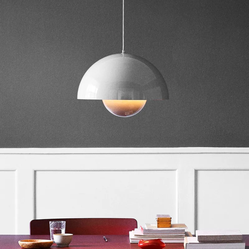 Flowerpot VP2 hanglamp grijs-beige - &Tradition - Woonkamer - Designer - Metaal von &Tradition – Produktfoto