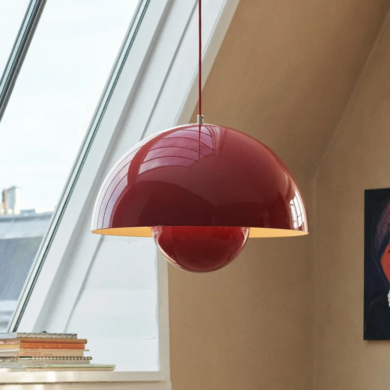 Flowerpot VP2 hanglamp vermiljoenrood - &Tradition - Woonkamer - Designer - Metaal von &Tradition – Produktfoto