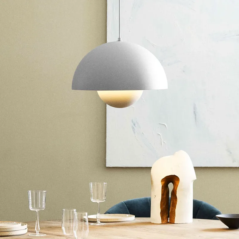 Flowerpot VP2 hanglamp wit - &Tradition - Woonkamer - Designer - Metaal von &Tradition – Produktfoto