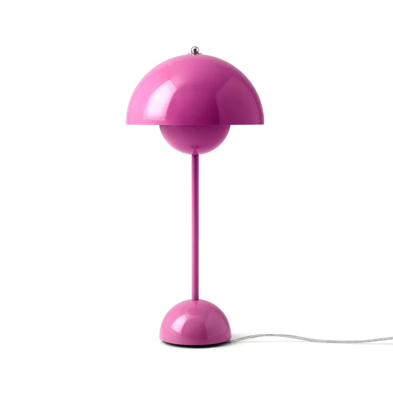 Flowerpot VP3 tafellamp, roze, 50 cm - &TRADITION - Woonkamer - Designer - Metaal - 1 lamp by &Tradition – product photo