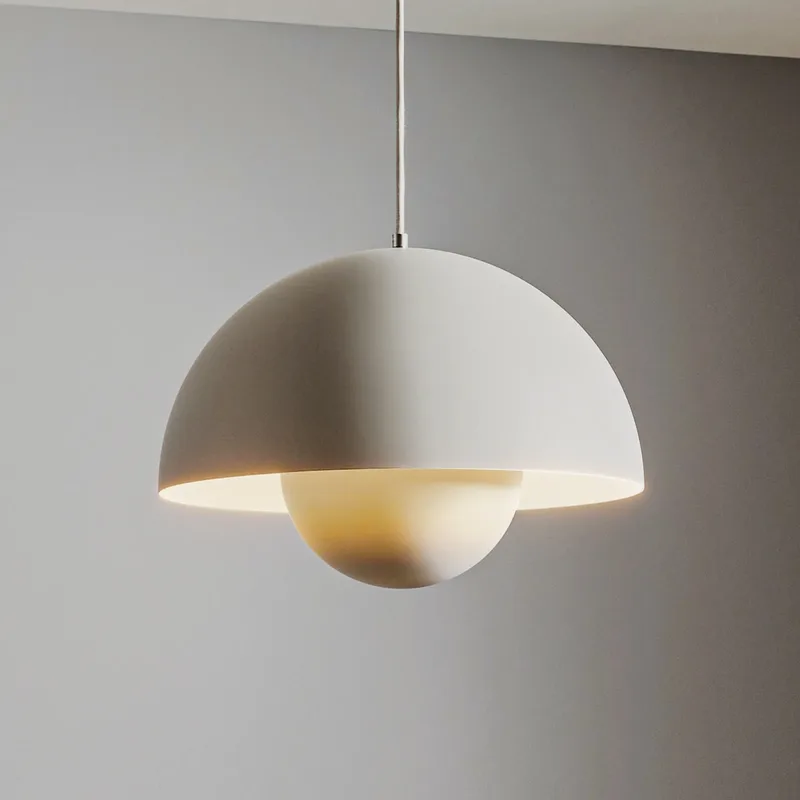 Flowerpot VP7 hanglamp mat lichtgrijs - &Tradition - Woonkamer - Designer - Metaal - 1 lamp von &Tradition – Produktfoto