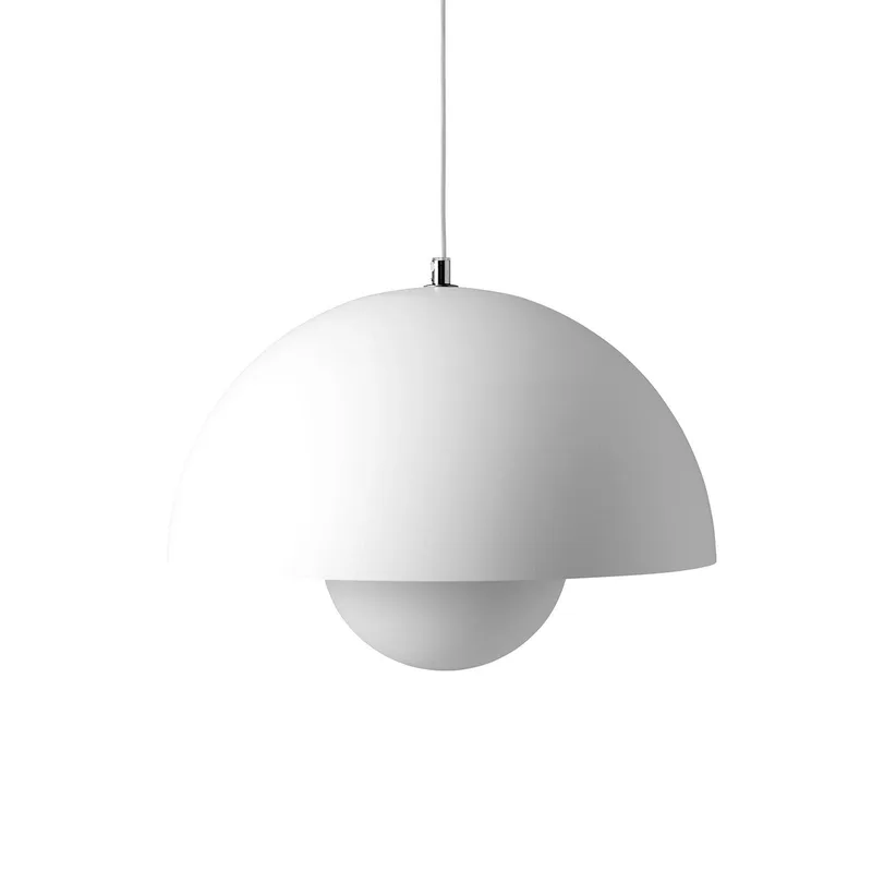 Flowerpot VP7 hanglamp mat wit - &Tradition - Woonkamer - Designer - Metaal - 1 lamp von &Tradition – Produktfoto