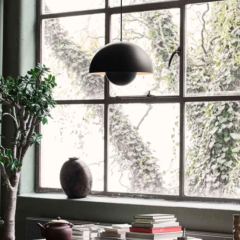 Flowerpot VP7 hanglamp matzwart - &Tradition - Woonkamer - Designer - Metaal - 1 lamp von &Tradition – Produktfoto