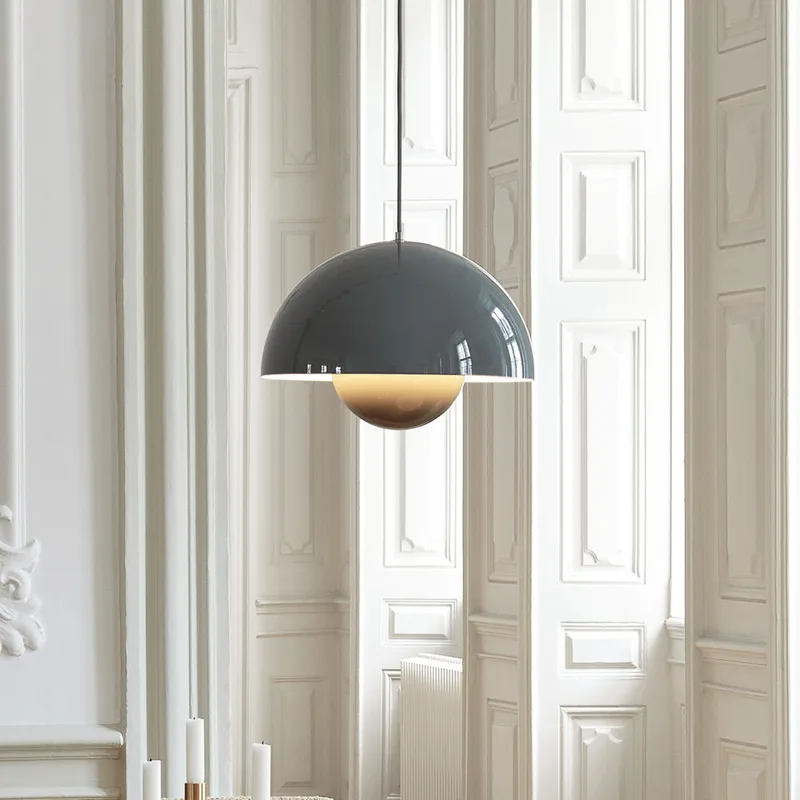 Flowerpot VP7 hanglamp Stone Blue - &Tradition - Woonkamer - Designer - Metaal - 1 lamp von &Tradition – Produktfoto
