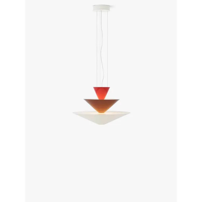 Gio LN14 hanglamp Ø 60 cm rood/bordeauxrood/wit - &Tradition - Woonkamer - Modern - Metaal - Meerdere lampen von &Tradition – Produktfoto