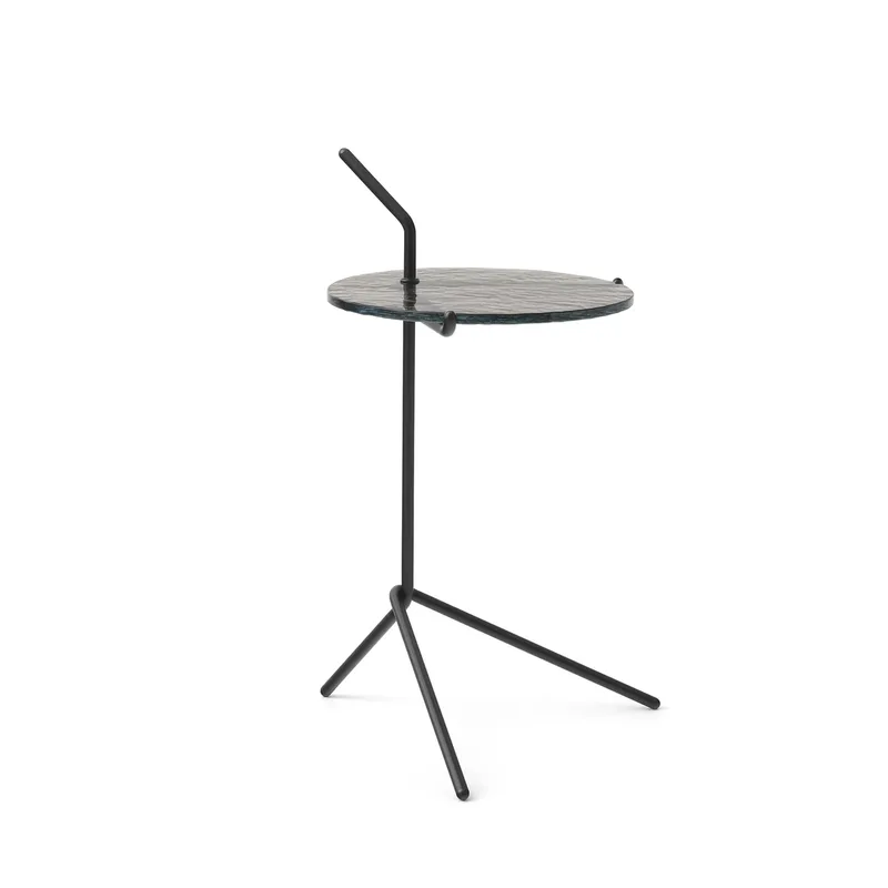 Halten SH9 Beistelltisch Smoked glass-warm black by &Tradition – product photo