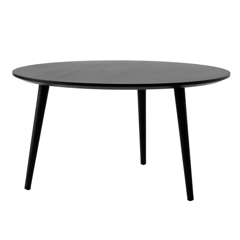 In Between Couchtisch SK15 Ø90cm Black lacquered oak från &Tradition – produktbild