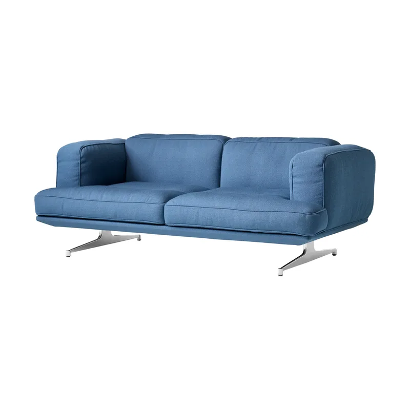 Inland AV22 Sofa 2-Sitzer Vidar 733-polished Aluminium by &Tradition – product photo