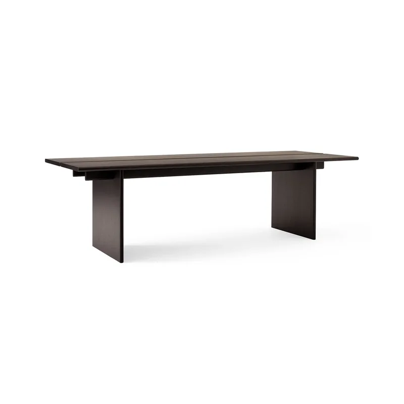 Ita OS2 Esstisch mit Kabelmanagement 95x260 cm Dark stained oak by &Tradition – product photo