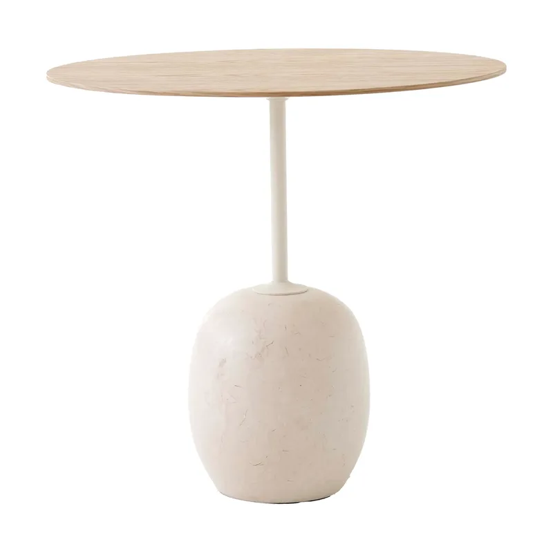 Lato LN9 Beistelltisch Oak-Crema diva marble by &Tradition – product photo