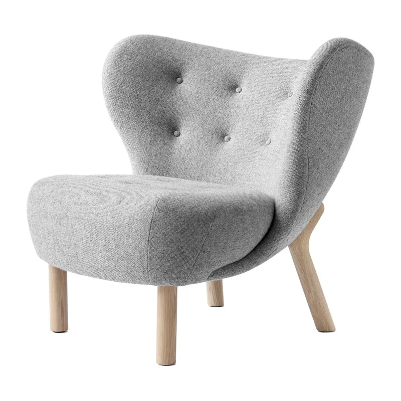Little Petra VB1 Sessel Eiche weiß geölt-Hallingdal från &Tradition – produktbild
